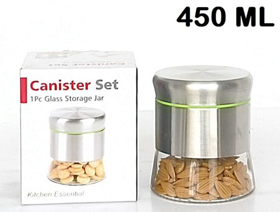 Picture of CK - 360 Ml Glass Jar With Steel Cover And Lid Color Box -CK10