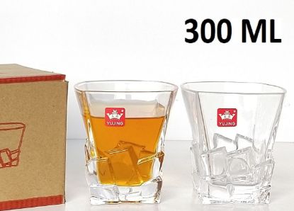 Picture of CK - YUJING 6 PCS 310 ML WHISKY GLASS IN COL BOX -CK43