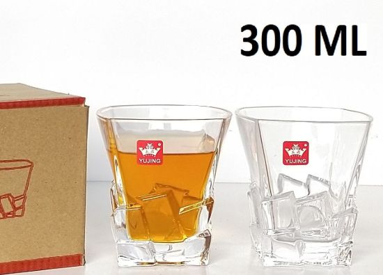 Picture of CK - YUJING 6 PCS 310 ML WHISKY GLASS IN COL BOX -CK43